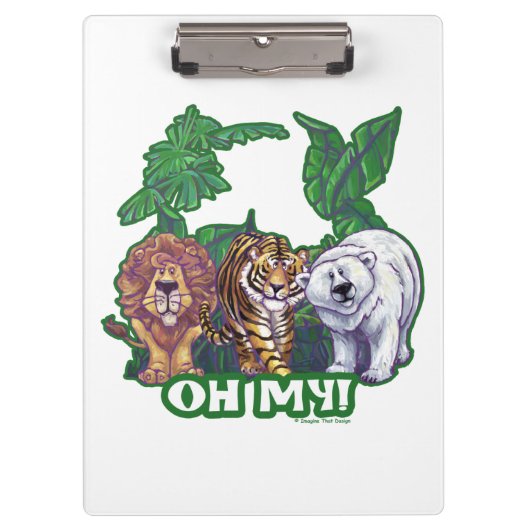 Lions Tiger Bears Oh My Klemmbrett (Vorderseite)