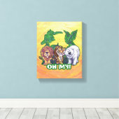 Lions Tiger Bears Oh My Leinwanddruck (Insitu (Holzboden))