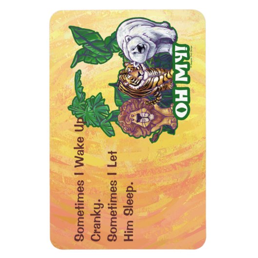 Lions Tiger Bears Oh My Magnet (Vertikal)