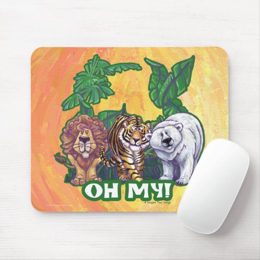 Lions Tiger Bears Oh My Mousepad (Mit Mouse)