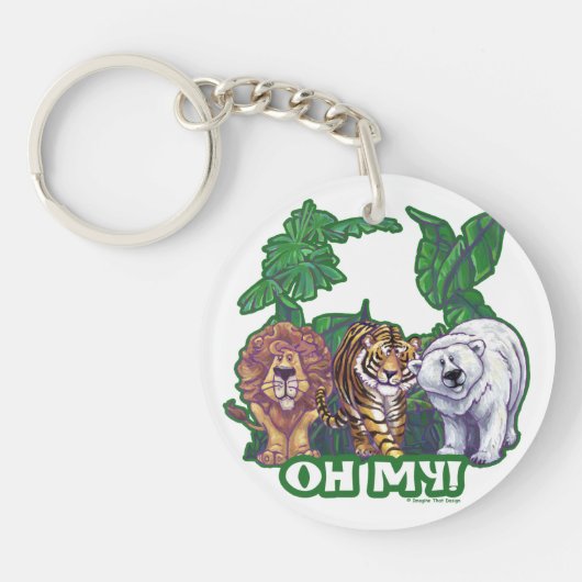 Lions Tiger Bears Oh My Schlüsselanhänger (Vorderseite)