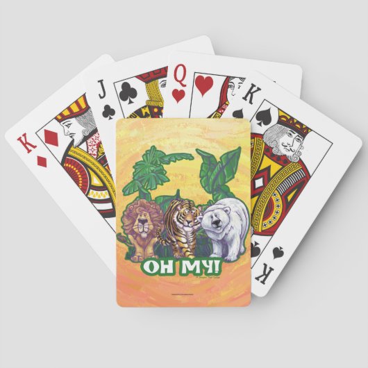 Lions Tiger Bears Oh My Spielkarten (Rückseite)