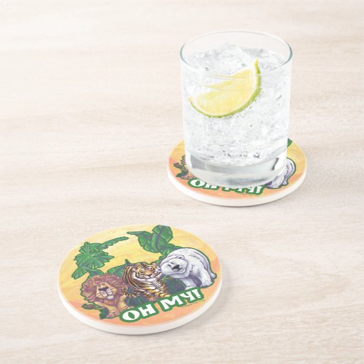 Lions Tiger Bears Oh My Untersetzer (Seite)