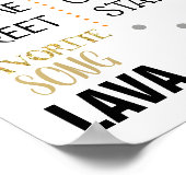 Lions Wild One Birthday Party - Signaturboard Poster (Ecke)