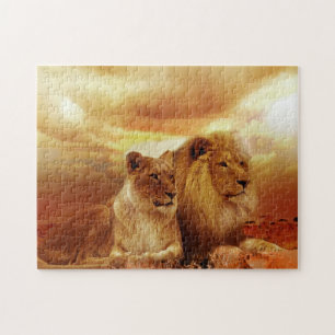 Lions Wildlife Jigsaw Puzzle
