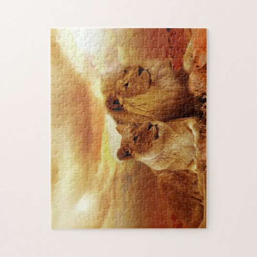 Lions Wildlife Jigsaw Puzzle (Vertikal)