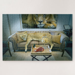 Lions Zuhause Puzzle