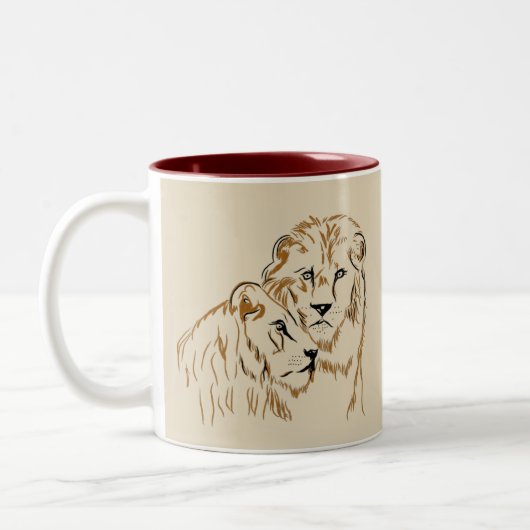 Lions Zweifarbige Tasse (Links)