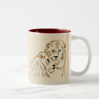 Lions Zweifarbige Tasse