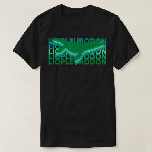 Liopleurodon Dinosaurs Vintage T-Shirt (Design vorne)