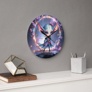 Liora – Kristallherz von den Sternen Große Wanduhr