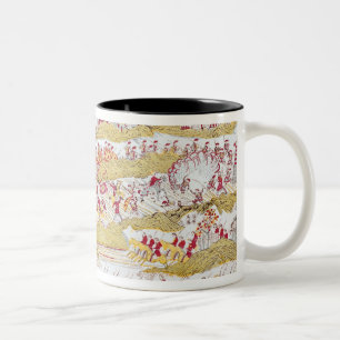 Liou, das die Franzosen bei Bach Ninh abstößt Zweifarbige Tasse