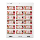 Lip Balm Danke Gastgeschenk Hochzeit Label Adressaufkleber (Vorne)