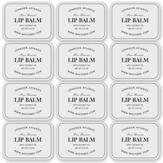 Lip Balm Labels löschen (Vorderseite)