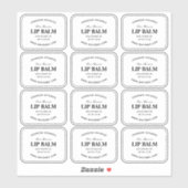 Lip Balm Labels löschen (Blatt)