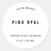 Lip Balm Mini Pot Lid Etikett Runder Aufkleber (Vorderseite)
