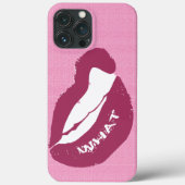 Lip Bite WHAT Case-Mate iPhone Case (Rückseite)