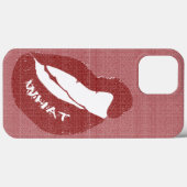 Lip Bite WHAT Case-Mate iPhone Case (Rückseite (Horizontal))