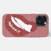 Lip Bite WHAT Case-Mate iPhone-Hülle iPhone Hülle (Rückseite (Horizontal))