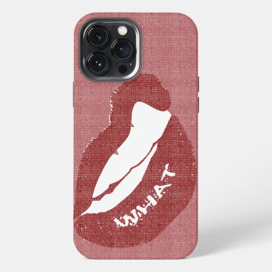 Lip Bite WHAT Case-Mate iPhone-Hülle iPhone Hülle (Rückseite)
