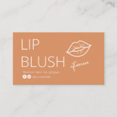 Lip Blush Tattoo Aftercare Advice Card Visitenkarte (Vorderseite)