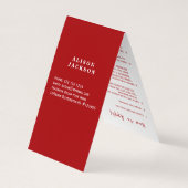 Lip-Distributor Lippenfarbenwatte Visitenkarte Visitenkarten (Rückseite)