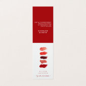 Lip-Distributor Lippenfarbenwatte Visitenkarte Visitenkarten (Außenseite Aufgefaltet)