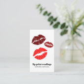 LIP DRUCKLESUNGEN PSYCHIC FORTUNE TELLER VISITENKARTE (Stehend Vorderseite)