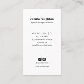 LIP DRUCKLESUNGEN PSYCHIC FORTUNE TELLER VISITENKARTE (Rückseite)