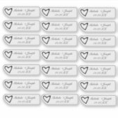 Lip Gloss Packaging Wedding Logo Branding Sticker (Vorderseite)