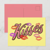 LIP KISSES FEIERTAGSPOSTKARTE (Vorne/Hinten)