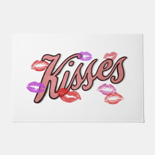 LIP KISSES FUßMATTE (Vorderseite)