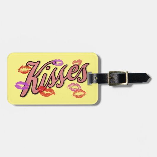 LIP KISSES GEPÄCKANHÄNGER (Vorderseite horizontal)