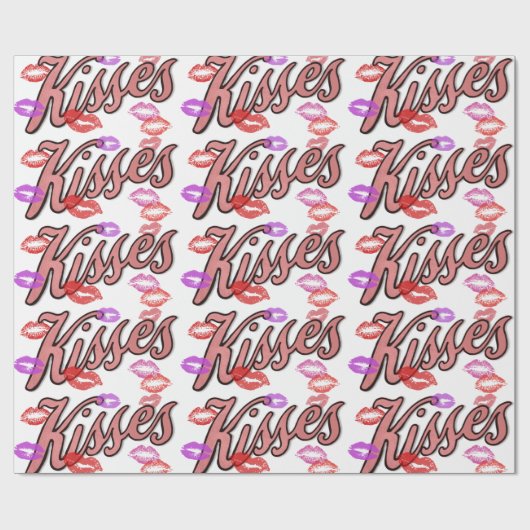 LIP KISSES GESCHENKPAPIER (Flach)