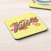 LIP KISSES GETRÄNKEUNTERSETZER (Linke Seite)