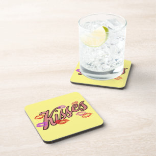 LIP KISSES GETRÄNKEUNTERSETZER