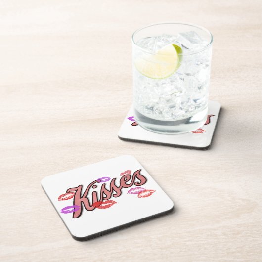 LIP KISSES GETRÄNKEUNTERSETZER (Rechte Seite)