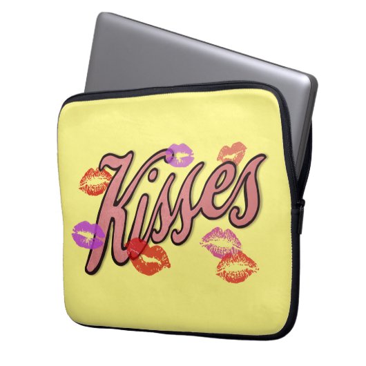 LIP KISSES LAPTOPSCHUTZHÜLLE (Vorderseite Links)