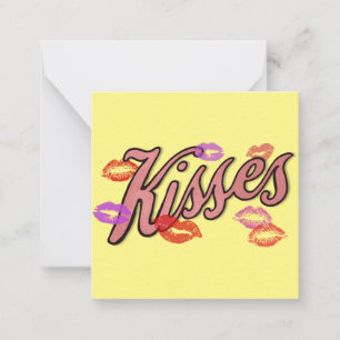 LIP KISSES MITTEILUNGSKARTE