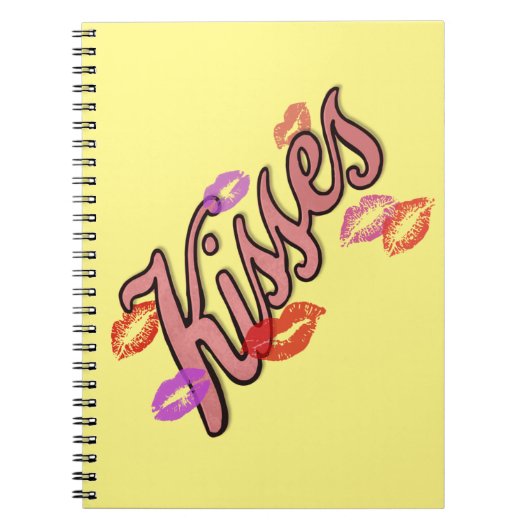 LIP KISSES NOTIZBLOCK (Vorderseite)