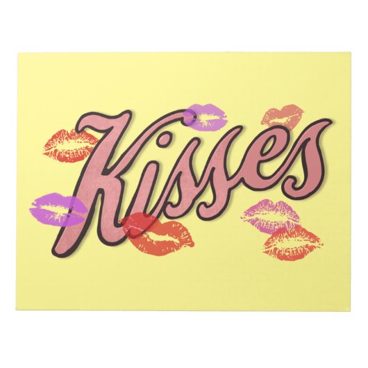 LIP KISSES NOTIZBLOCK (Vorderseite)