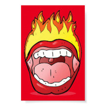 Lip on Fire 20" x 24" Poster