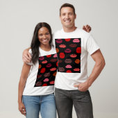 Lip print, rosa Küsse. T-Shirt (Unisex)
