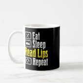 Lip Reading ASL Hand Gesture Deaf Hörverlust Awa Kaffeetasse (Links)