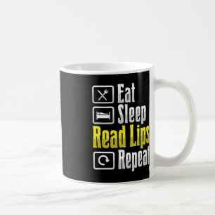 Lip Reading ASL Hand Gesture Deaf Hörverlust Awa Kaffeetasse