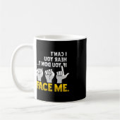 Lip Reading ASL Hand Gesture Deaf Hörverlust Awa Kaffeetasse (Links)