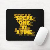 Lip Reading ASL Hand Gesture Deaf Hörverlust Awa Mousepad (Mit Mouse)