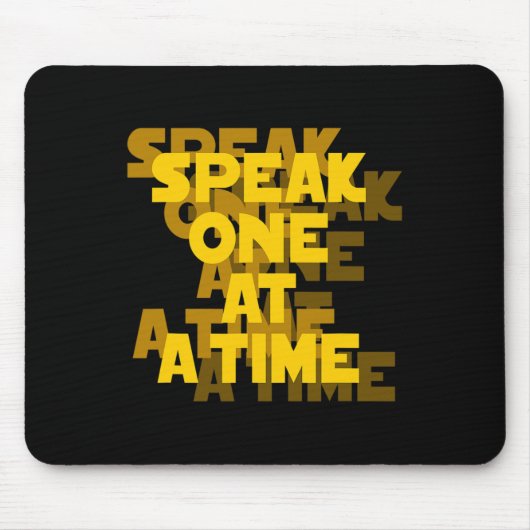 Lip Reading ASL Hand Gesture Deaf Hörverlust Awa Mousepad (Vorne)