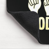 Lip Reading ASL Hand Gesture Deaf Hörverlust Awa Mousepad (Ecke)
