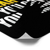 Lip Reading ASL Hand Gesture Deaf Hörverlust Awa Poster (Ecke)